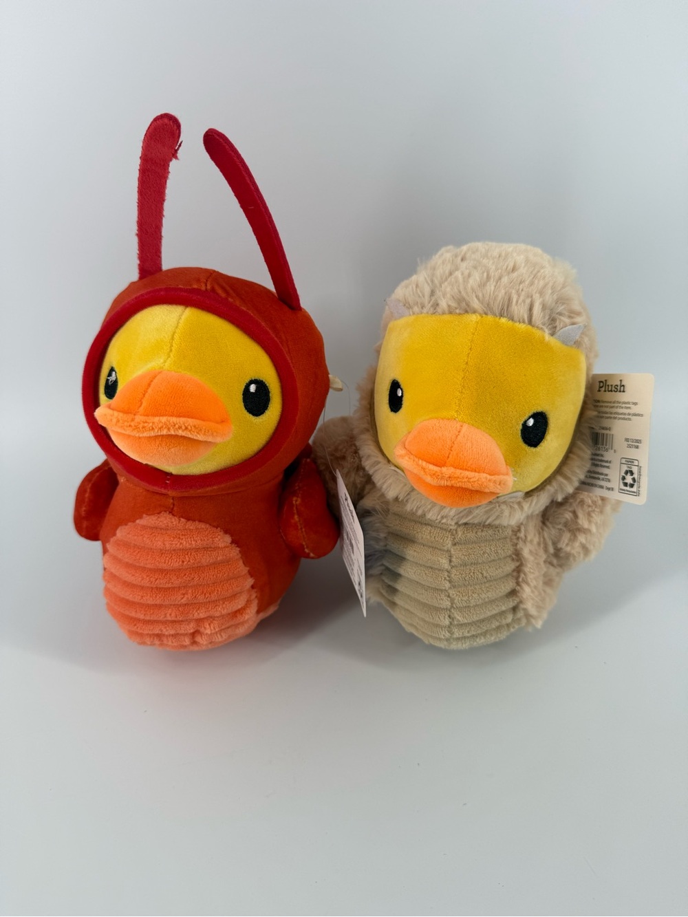 Way To Celebrate Lobster & Rattlesnake Rubber Duck Plush Set Costume NWT Snake